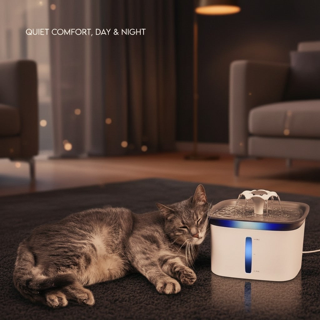 95oz Automatic Pet Water Fountain for Cats and Dogs with Replacement Filters