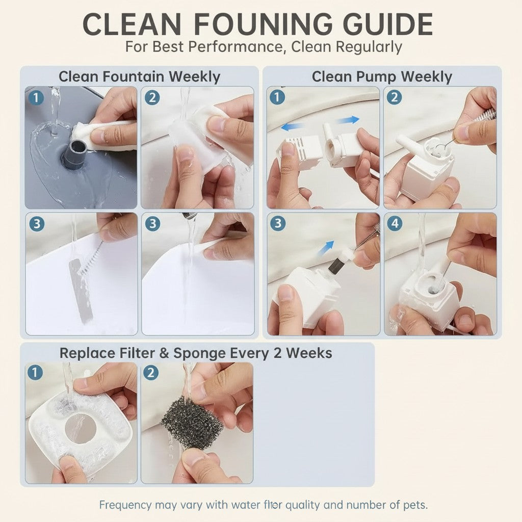 95oz Automatic Pet Water Fountain for Cats and Dogs with Replacement Filters